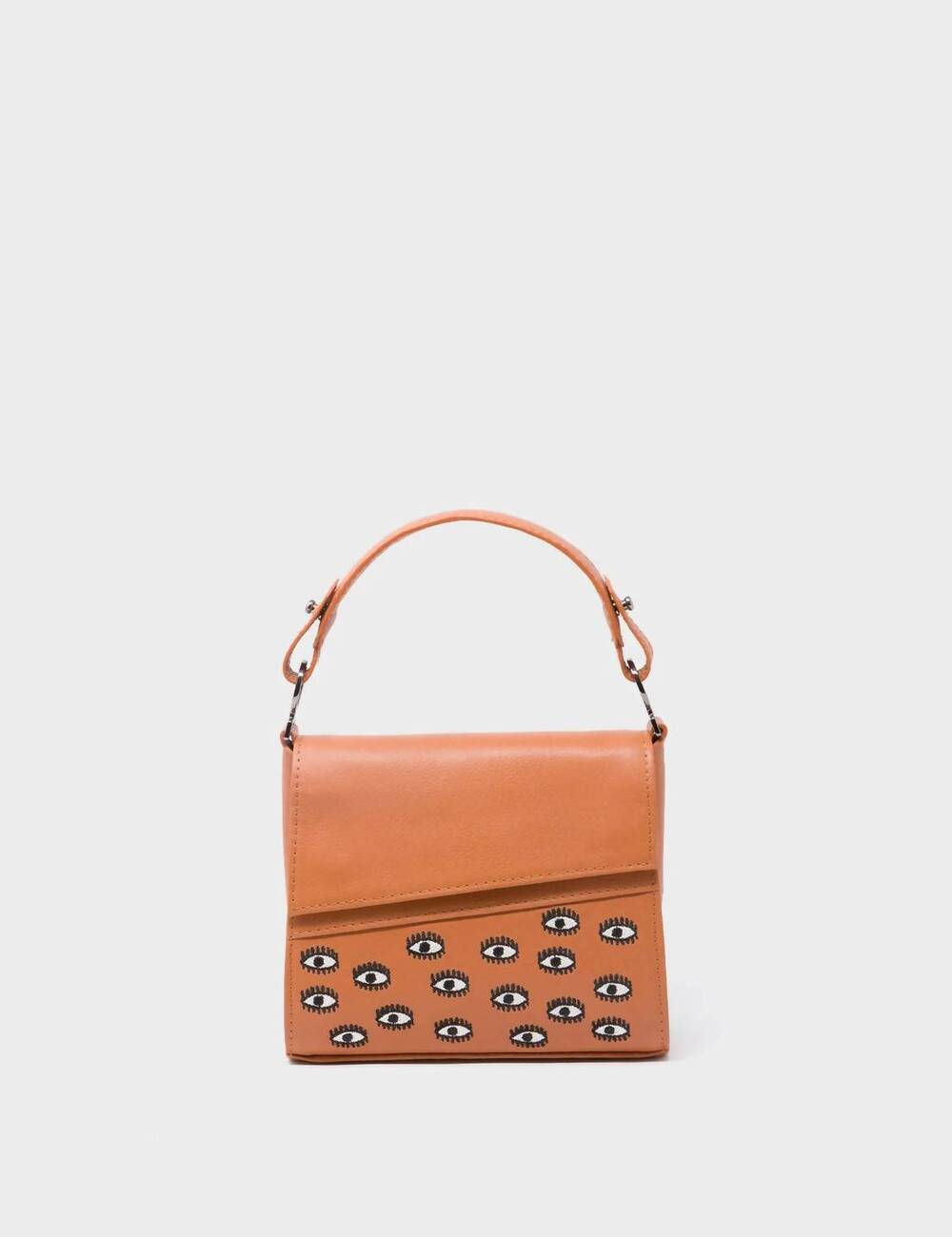 NEW MIN & MON women's anastasio micro crossbody handbag in camel